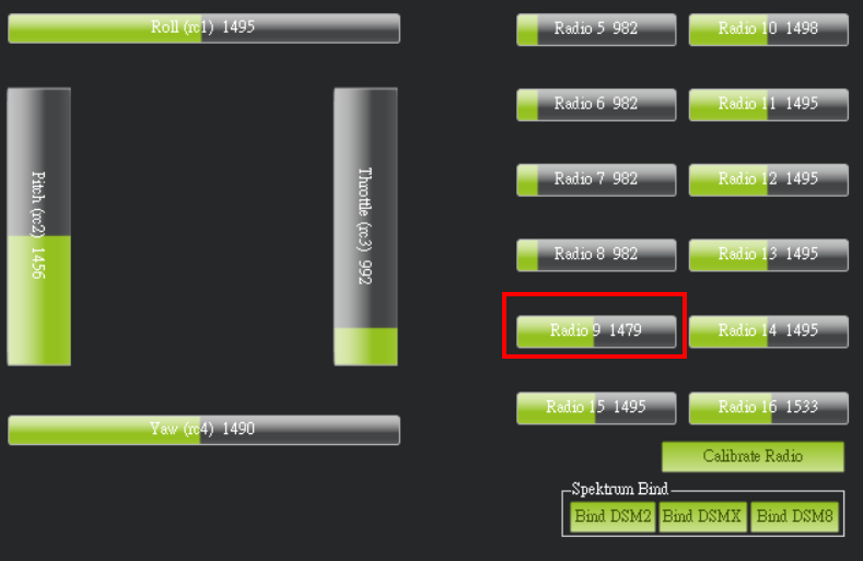 Mission Planner Radio Calibration