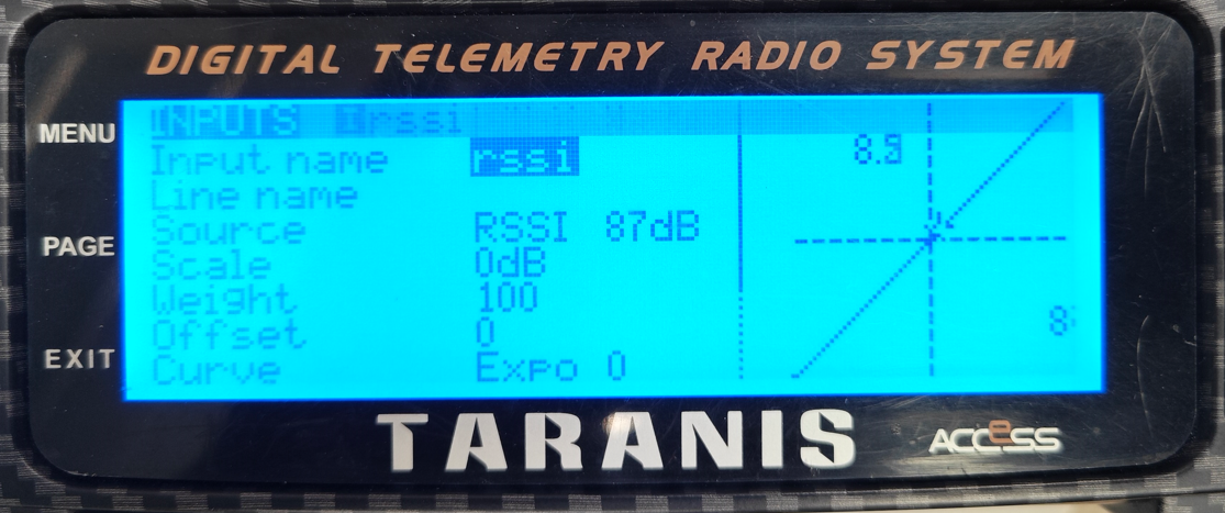 Taranis RSSI Input