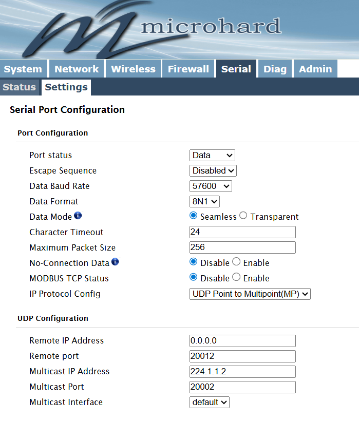 VD-Link Master configuration